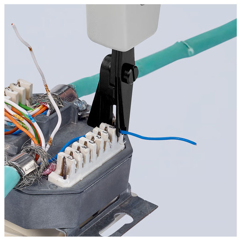 Kìm chèn dây cáp mạng KNIPEX 97 40 10 chiều dài 175mm, kích thước dây từ 0.4mm - 0.8mm