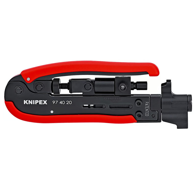Kìm bấm cáp đồng trục F, BNC, RCA KNIPEX 97 40 20 SB chiều dài 175mm