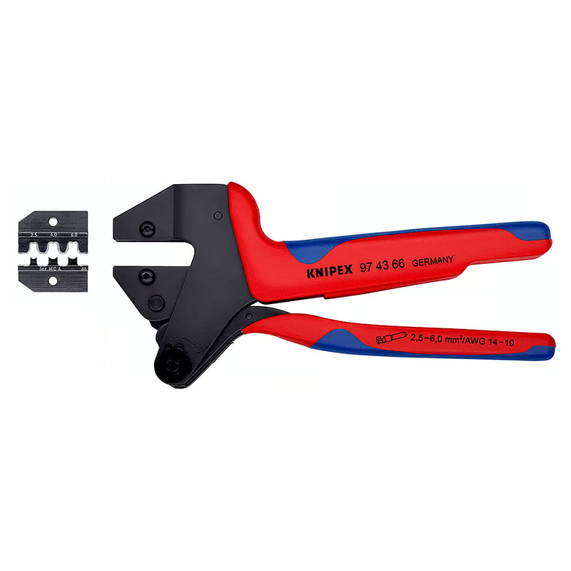 Kìm bấm cose MC4 KNIPEX 97 43 66 chiều dài 200mm, khả năng bấm cose từ 2.5mm² - 6mm²