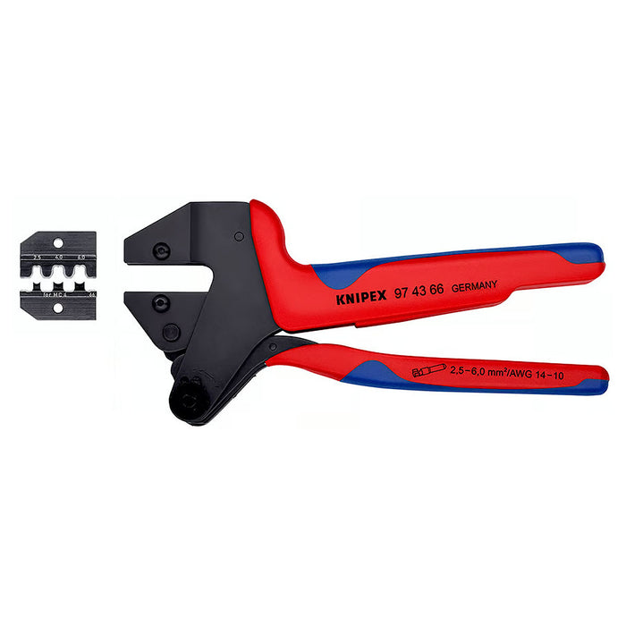 Kìm bấm cose MC4 KNIPEX 97 43 66 chiều dài 200mm, khả năng bấm cose từ 2.5mm² - 6mm²