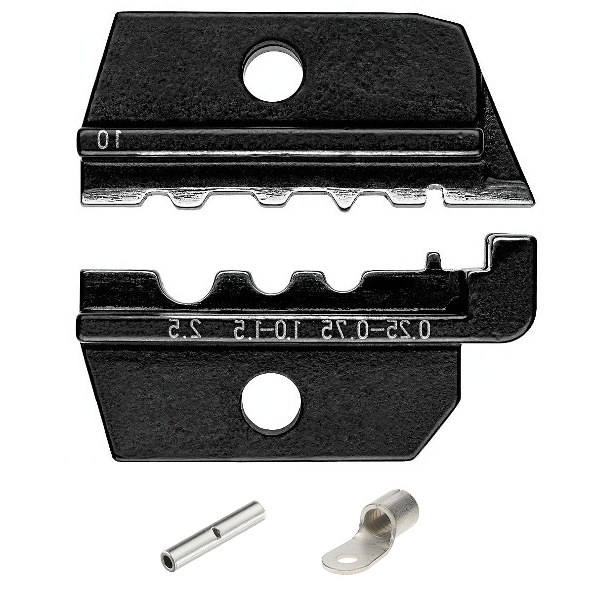 Ngàm bấm cose nối thẳng, cose tròn không cách điện KNIPEX 97 49 10 khả năng bấm cose từ 0.25mm² - 2.5mm², dùng cho kìm 97 43 200 / 97 43 200 A