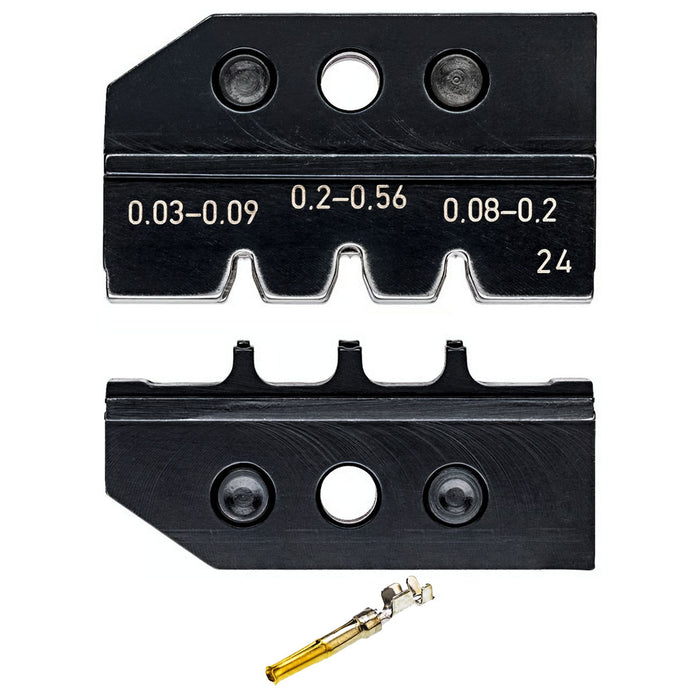 Ngàm bấm cose D-Sub KNIPEX 97 49 24 khả năng bấm cose từ 0.03mm² - 0.56mm², dùng cho kìm 97 43 200 / 97 43 200 A