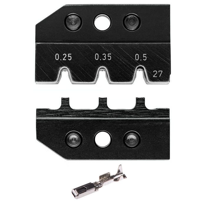 Ngàm bấm cose MQS Tyco Electronics KNIPEX 97 49 27 khả năng bấm cose từ 0.25mm² - 0.5mm², dùng cho kìm 97 43 200 / 97 43 200 A