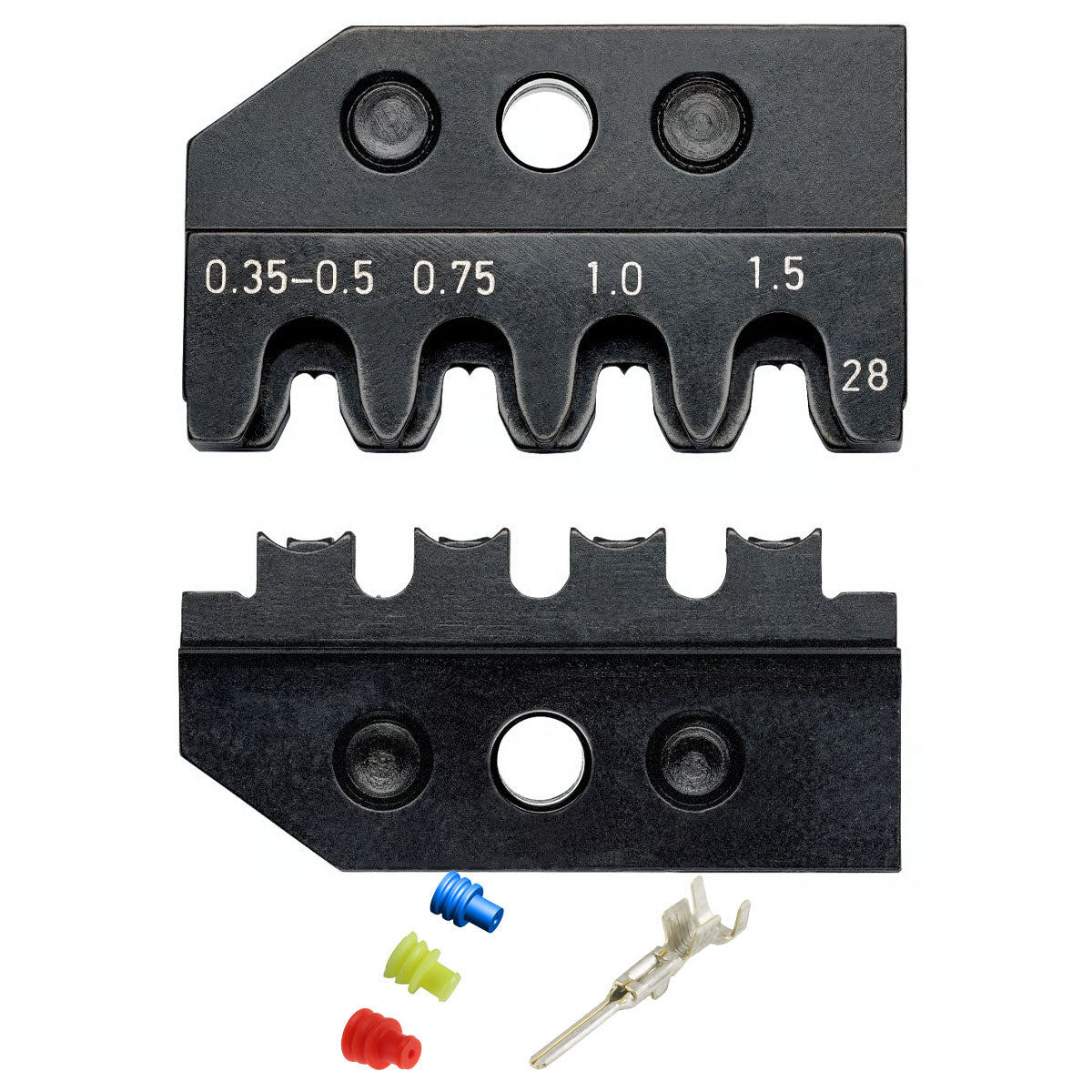 Ngàm bấm cose điện chống nước Mini Mic Superseal Tyco Electronics KNIPEX 97 49 28 khả năng bấm cose từ 0.35mm² - 1.5mm², dùng cho kìm 97 43 200 / 97 43 200 A