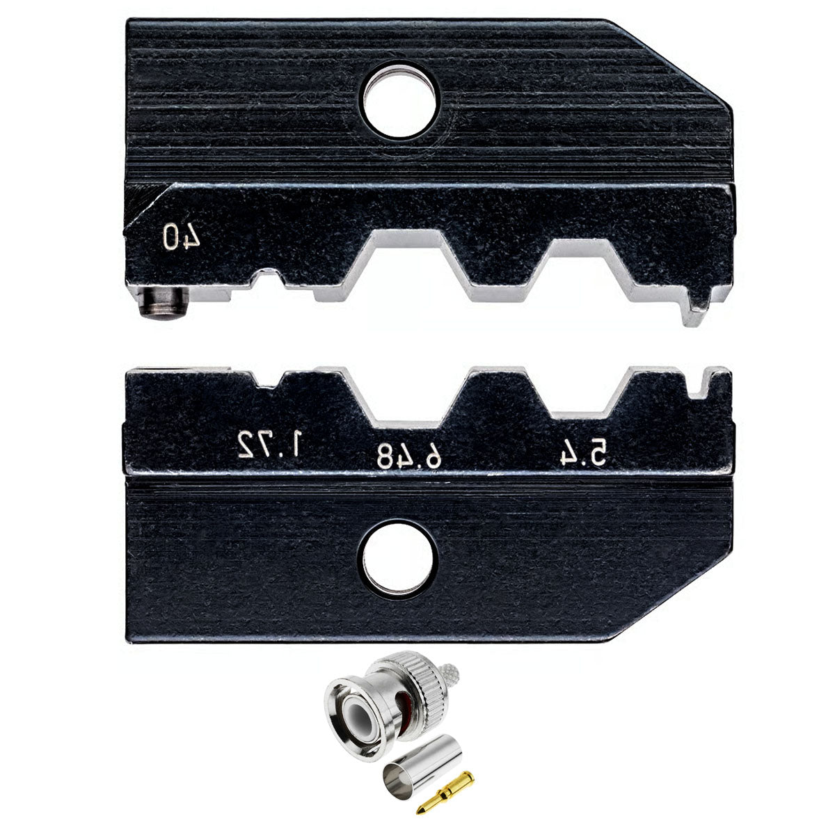 Ngàm bấm cose BNC, TNC cho cáp đồng trục KNIPEX 97 49 40 khả năng bấm cose từ 5.4mm - 1.72mm ,dùng cho kìm 97 43 200 / 97 43 200 A