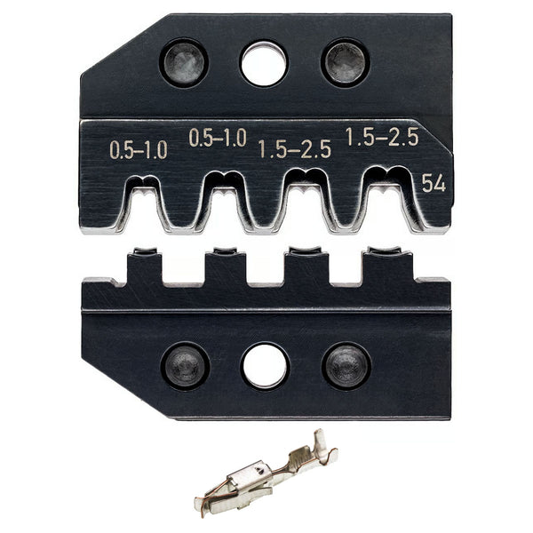 Ngàm bấm cose kết nối Rơ le Timer Tyco Electronics KNIPEX 97 49 54 khả năng bấm cose từ 0.5mm² - 2.5mm², dùng cho kìm 97 43 200 / 97 43 200 A
