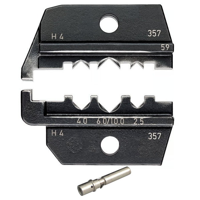 Ngàm bấm cose cho cáp năng lượng mặt trời Helios H4 ( Amphenol ) KNIPEX 97 49 59 khả năng bấm cose từ 2.5mm² - 10mm², dùng cho kìm 97 43 200 / 97 43 200 A