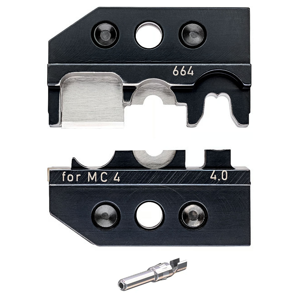 Ngàm bấm cose cho cáp năng lượng mặt trời MC4 KNIPEX 97 49 66 4 khả năng bấm cose 4mm², dùng cho kìm 97 43 200 / 97 43 200 A