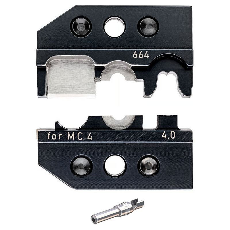 Ngàm bấm cose cho cáp năng lượng mặt trời MC4 KNIPEX 97 49 66 4 khả năng bấm cose 4mm², dùng cho kìm 97 43 200 / 97 43 200 A