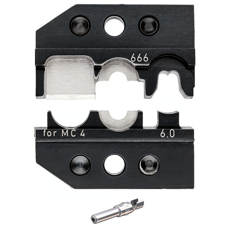 Ngàm bấm cose cho cáp năng lượng mặt trời MC4 KNIPEX 97 49 66 6 khả năng bấm cose 6mm², dùng cho kìm 97 43 200 / 97 43 200 A