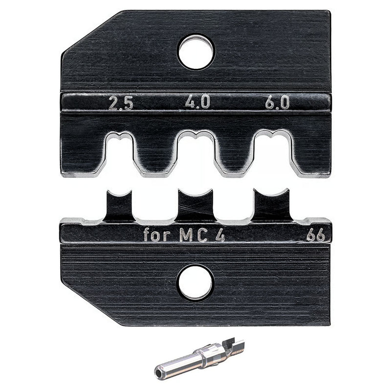 Ngàm bấm cose cho cáp năng lượng mặt trời MC4 KNIPEX 97 49 66 khả năng bấm cose 2.5mm² / 4mm² / 6mm², dùng cho kìm 97 43 200 / 97 43 200 A