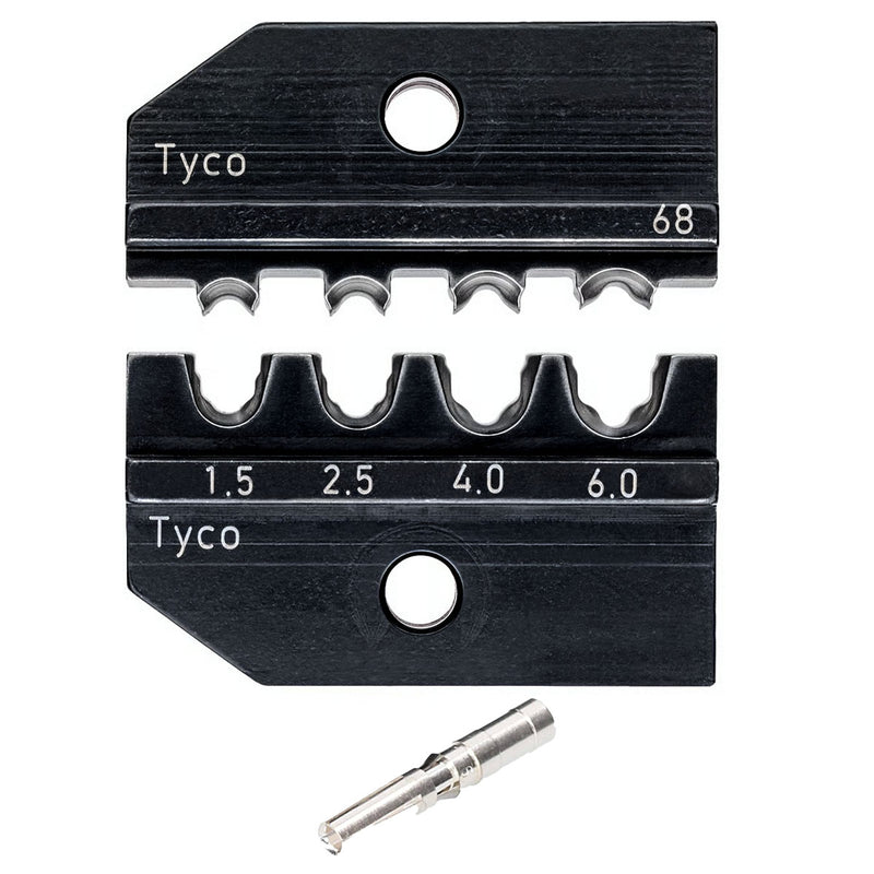 Ngàm bấm cose cho cáp năng lượng mặt trời Tyco Solarlok KNIPEX 97 49 68 khả năng bấm cose từ 1.5mm² - 6mm², dùng cho kìm 97 43 200 / 97 43 200 A