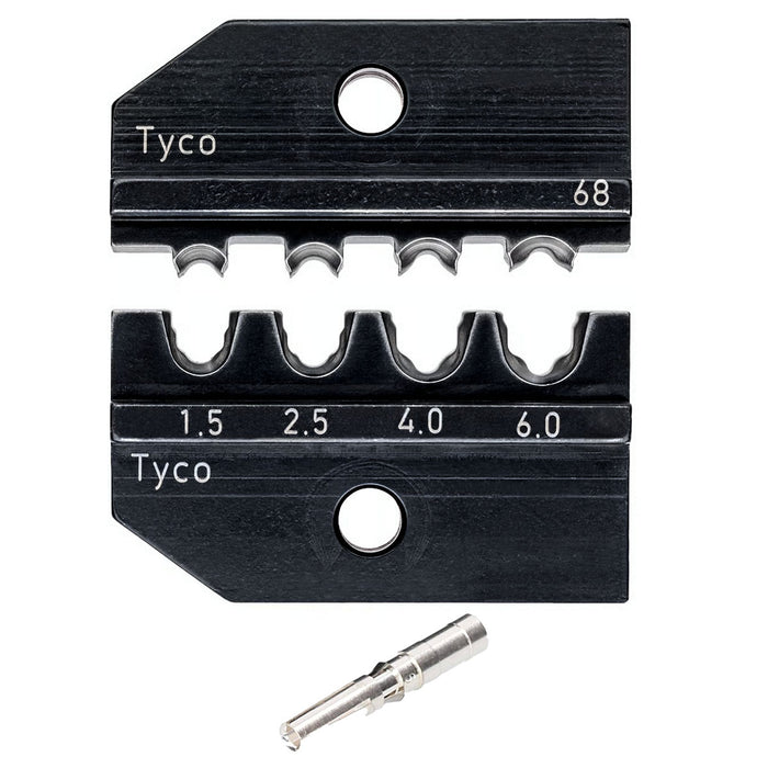 Ngàm bấm cose cho cáp năng lượng mặt trời Tyco Solarlok KNIPEX 97 49 68 khả năng bấm cose từ 1.5mm² - 6mm², dùng cho kìm 97 43 200 / 97 43 200 A