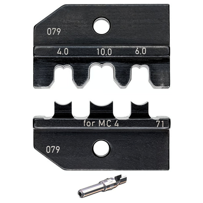 Ngàm bấm cose cho cáp năng lượng mặt trời MC4 KNIPEX 97 49 71 khả năng bấm cose từ 4mm² - 10mm², dùng cho kìm 97 43 200 / 97 43 200 A