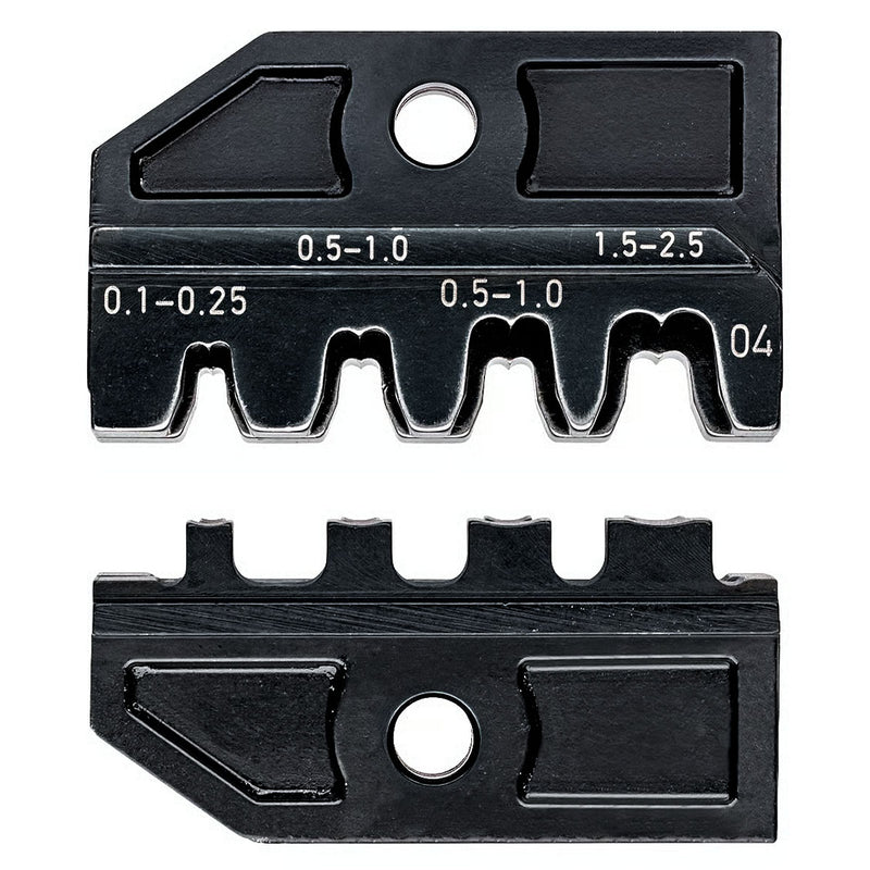 Ngàm bấm cose ghim trần theo tiêu chuẩn DIN KNIPEX khả năng bấm từ 0.1mm² - 2.5mm², dùng cho kìm 97 43 200 / 97 43 200 A