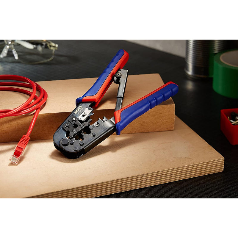Kìm bấm cose cáp mạng KNIPEX 97 51 10 chiều dài 190mm, cho cose RJ11/12, RJ45