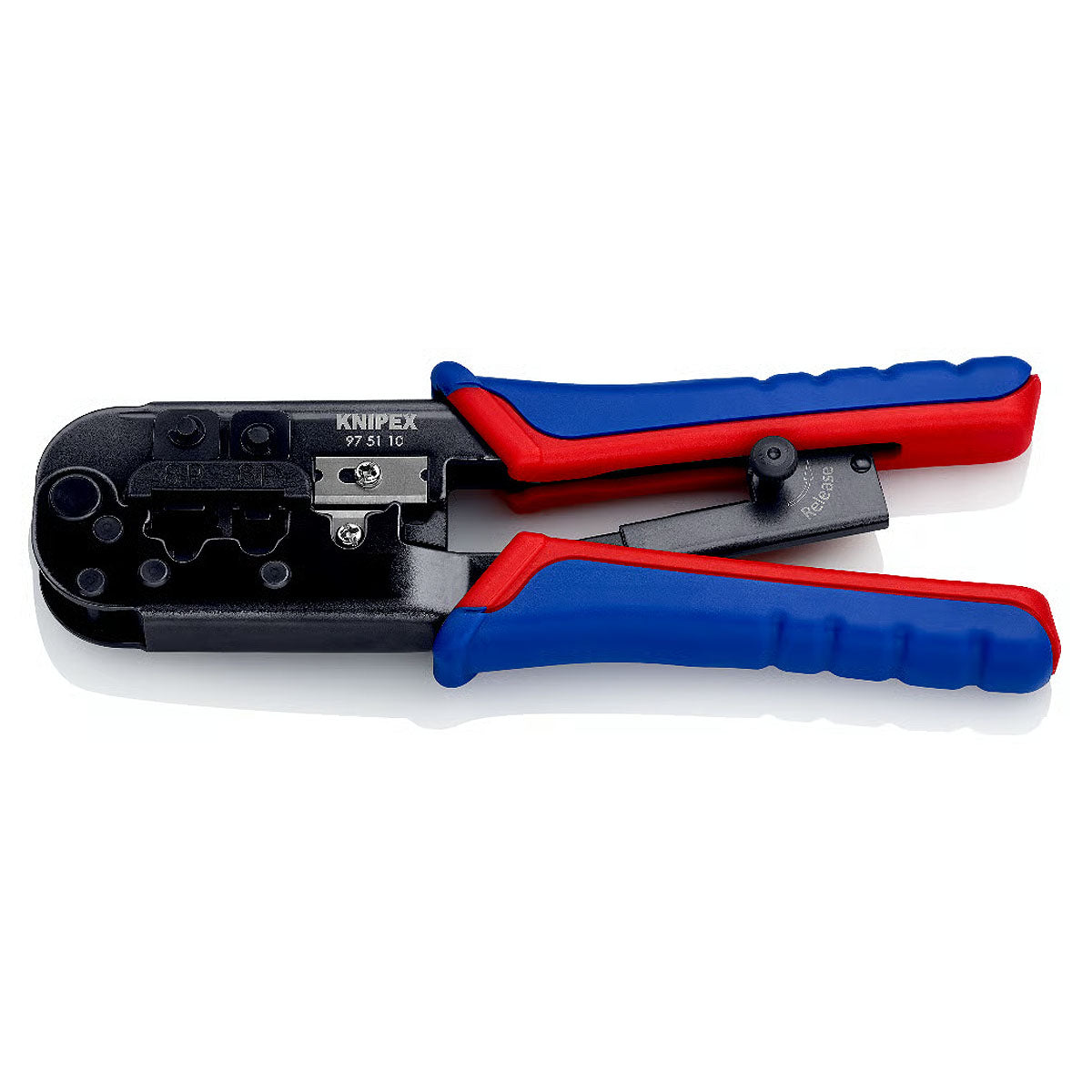 Kìm bấm cose cáp mạng KNIPEX 97 51 10 chiều dài 190mm, cho cose RJ11/12, RJ45