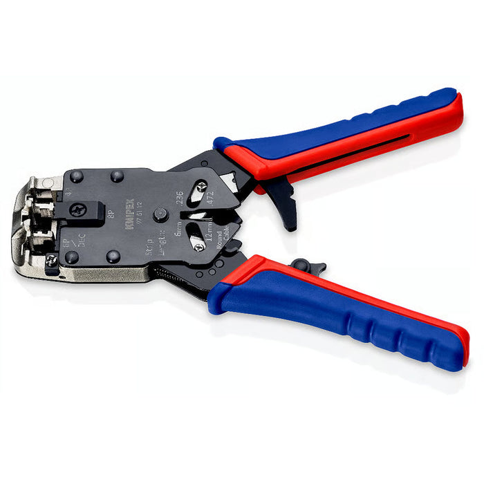 Kìm bấm cose cáp mạng KNIPEX 97 51 12 chiều dài 200mm, cho cose RJ10, RJ11/12, RJ45