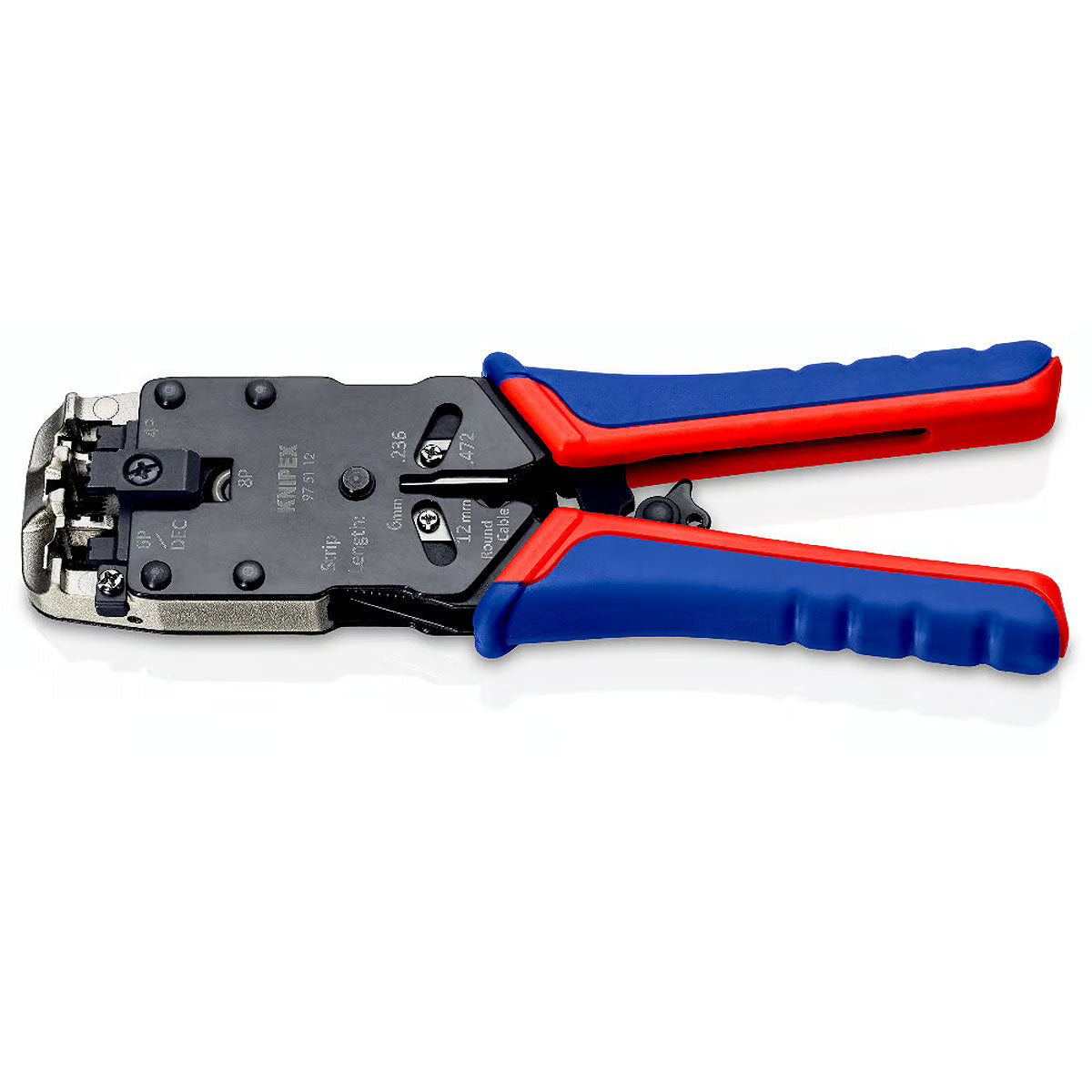 Kìm bấm cose cáp mạng KNIPEX 97 51 12 chiều dài 200mm, cho cose RJ10, RJ11/12, RJ45