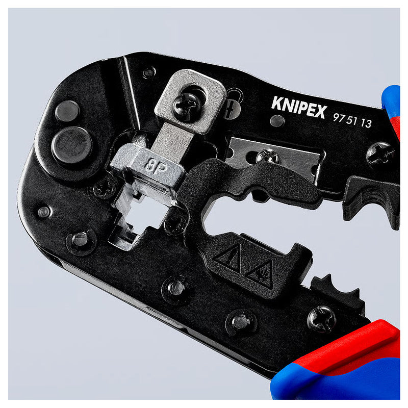 Kìm bấm cose cáp mạng KNIPEX 97 51 13 chiều dài 190mm, cho cose RJ45