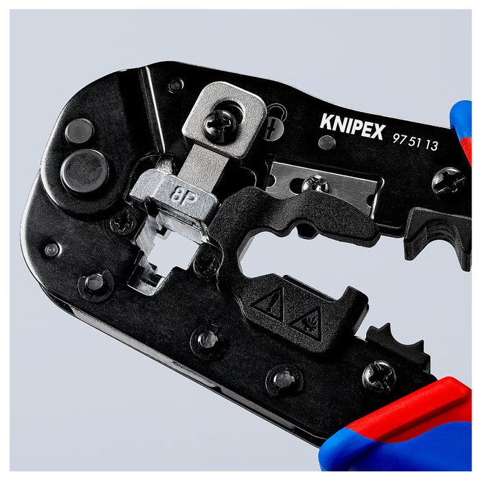 Kìm bấm cose cáp mạng KNIPEX 97 51 13 chiều dài 190mm, cho cose RJ45