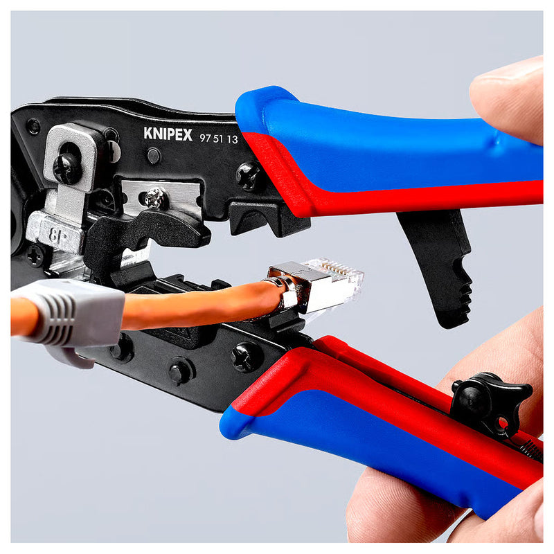 Kìm bấm cose cáp mạng KNIPEX 97 51 13 chiều dài 190mm, cho cose RJ45