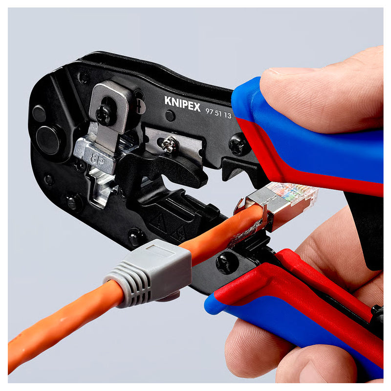 Kìm bấm cose cáp mạng KNIPEX 97 51 13 chiều dài 190mm, cho cose RJ45