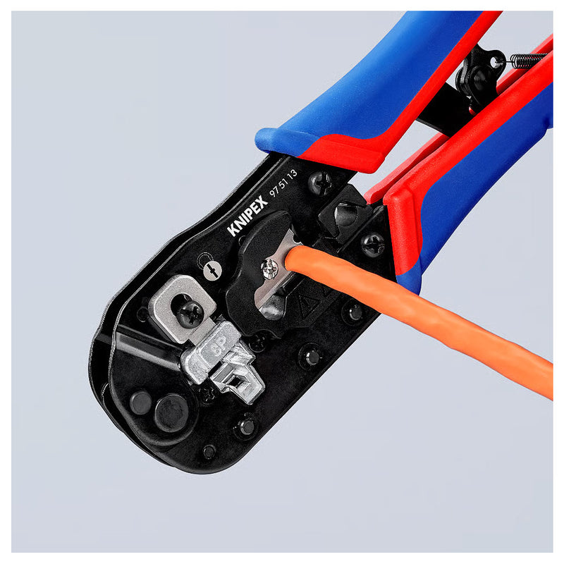 Kìm bấm cose cáp mạng KNIPEX 97 51 13 chiều dài 190mm, cho cose RJ45