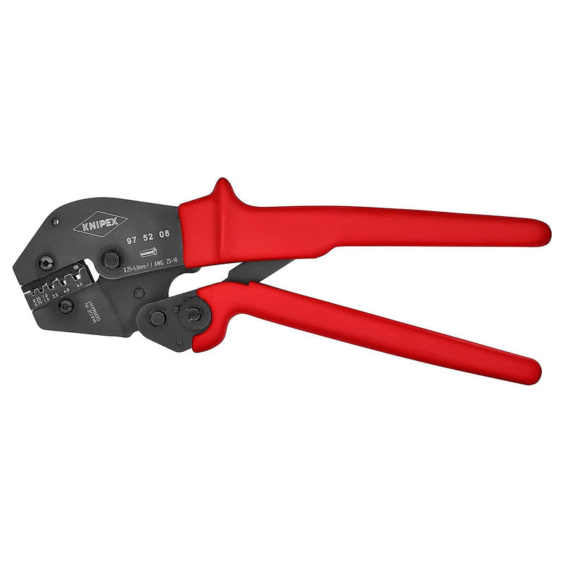 Kìm bấm cose pin rỗng KNIPEX 97 52 08 chiều dài 250mm, khả năng bấm cose từ 0.25mm² - 6mm²