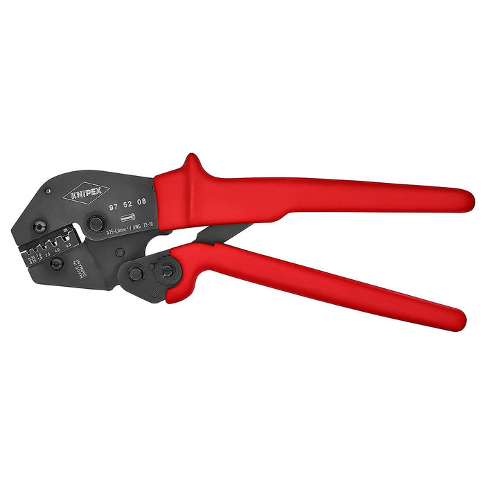 Kìm bấm cose pin rỗng KNIPEX 97 52 08 chiều dài 250mm, khả năng bấm cose từ 0.25mm² - 6mm²