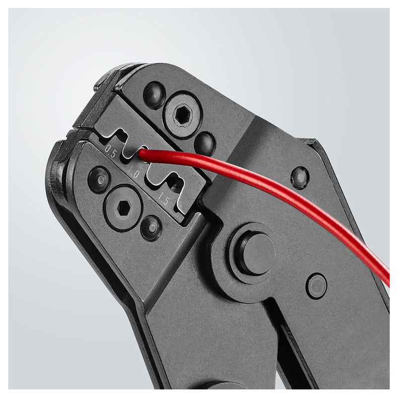 Kìm bấm cose ghim trần KNIPEX 97 52 14 chiều dài 195mm, khả năng bấm cose từ 0.1mm² - 1.5mm²