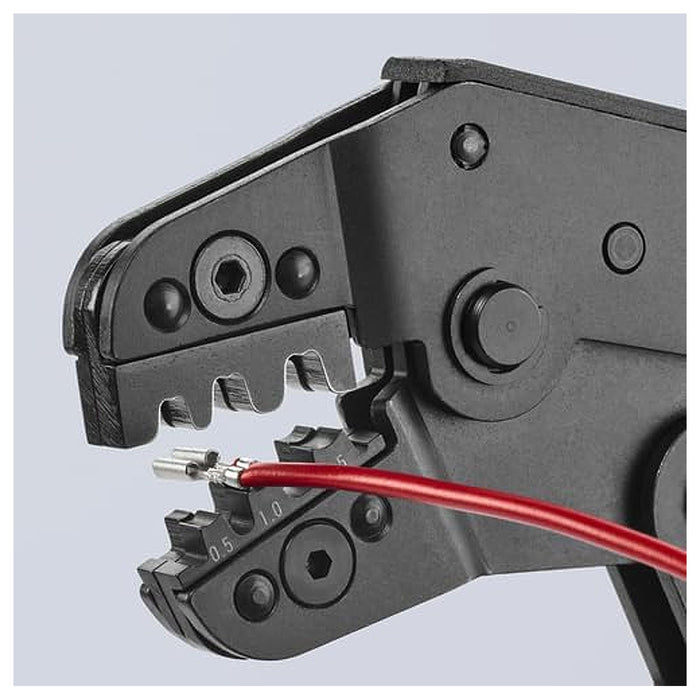 Kìm bấm cose ghim trần KNIPEX 97 52 14 chiều dài 195mm, khả năng bấm cose từ 0.1mm² - 1.5mm²