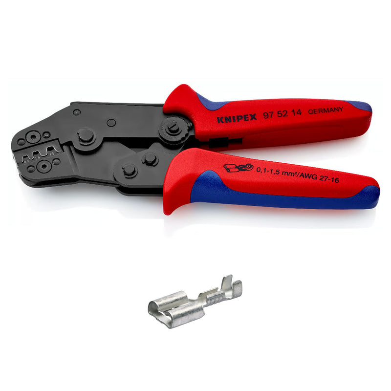 Kìm bấm cose ghim trần KNIPEX 97 52 14 chiều dài 195mm, khả năng bấm cose từ 0.1mm² - 1.5mm²