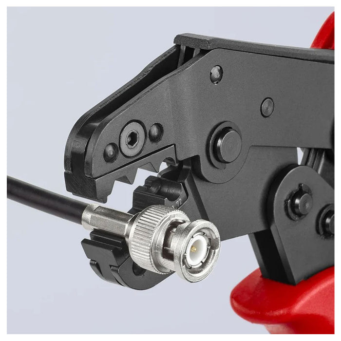 Kìm bấm cose BNC, TNC cho cáp đồng trục KNIPEX 97 52 20 chiều dài 195mm