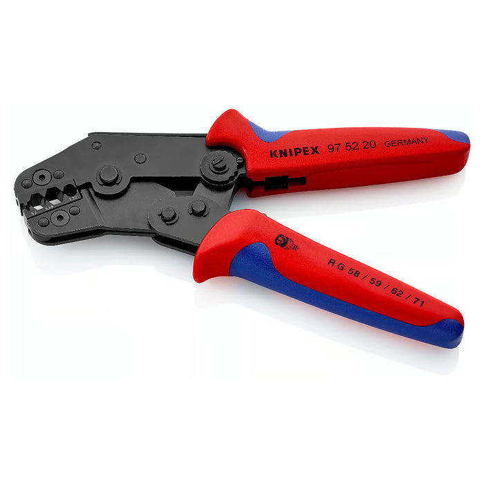 Kìm bấm cose BNC, TNC cho cáp đồng trục KNIPEX 97 52 20 chiều dài 195mm