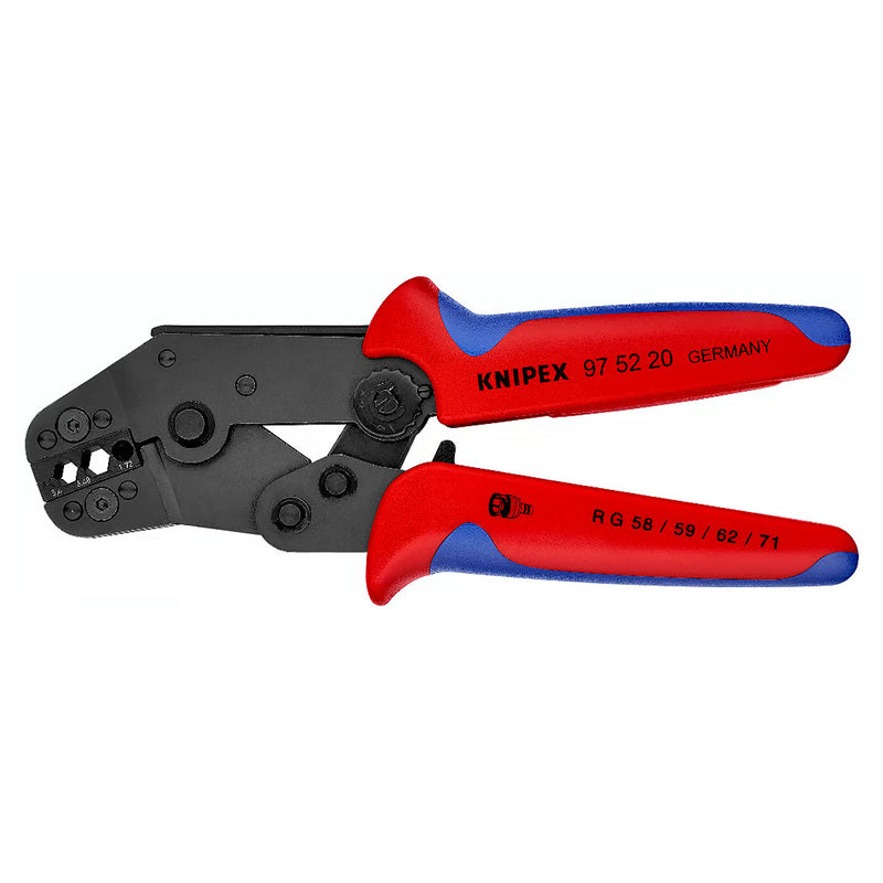 Kìm bấm cose BNC, TNC cho cáp đồng trục KNIPEX 97 52 20 chiều dài 195mm