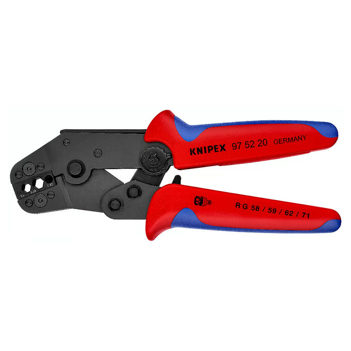 Kìm bấm cose BNC, TNC cho cáp đồng trục KNIPEX 97 52 20 chiều dài 195mm