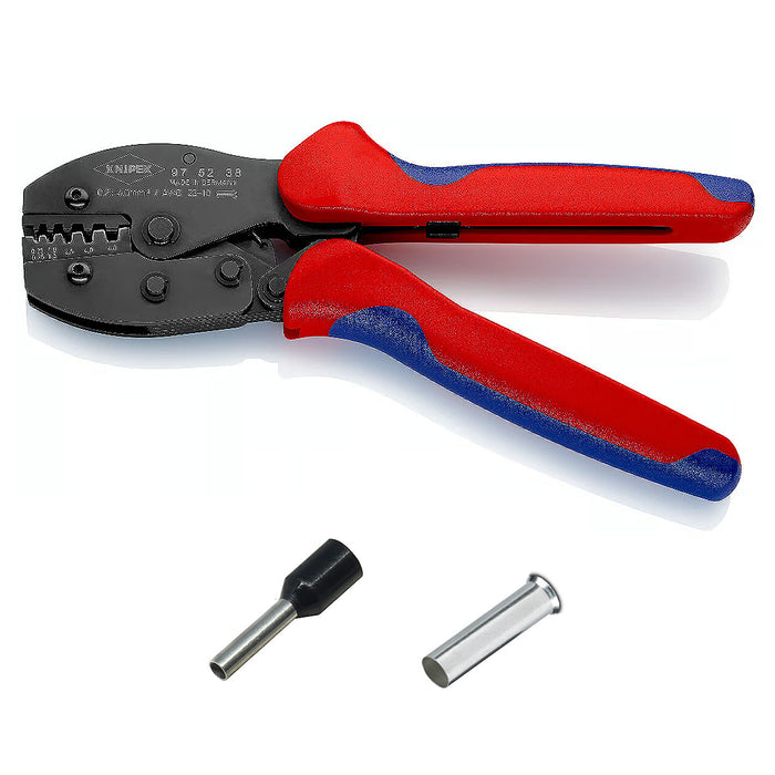 Kìm bấm cose pin rỗng dòng PreciForce KNIPEX 97 52 38 chiều dài 220mm, khả năng bấm cose từ 0.25mm²–6,0mm²