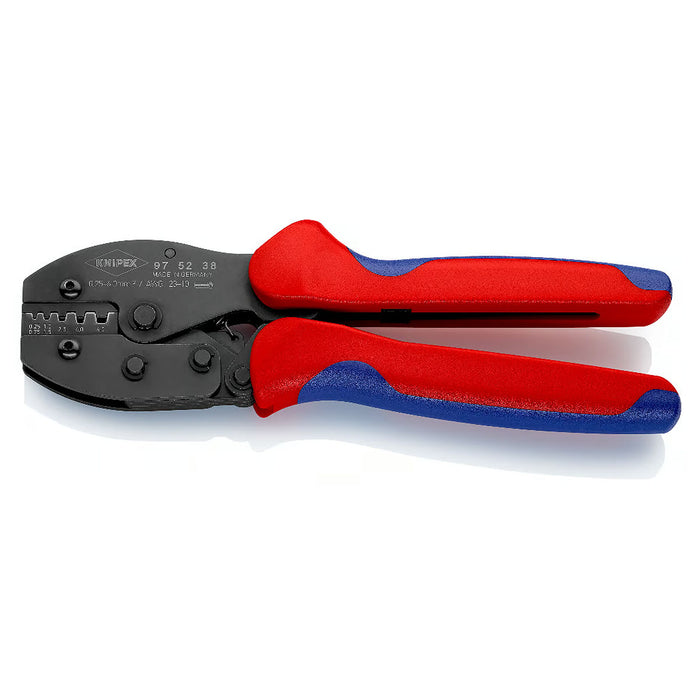 Kìm bấm cose pin rỗng dòng PreciForce KNIPEX 97 52 38 chiều dài 220mm, khả năng bấm cose từ 0.25mm²–6,0mm²
