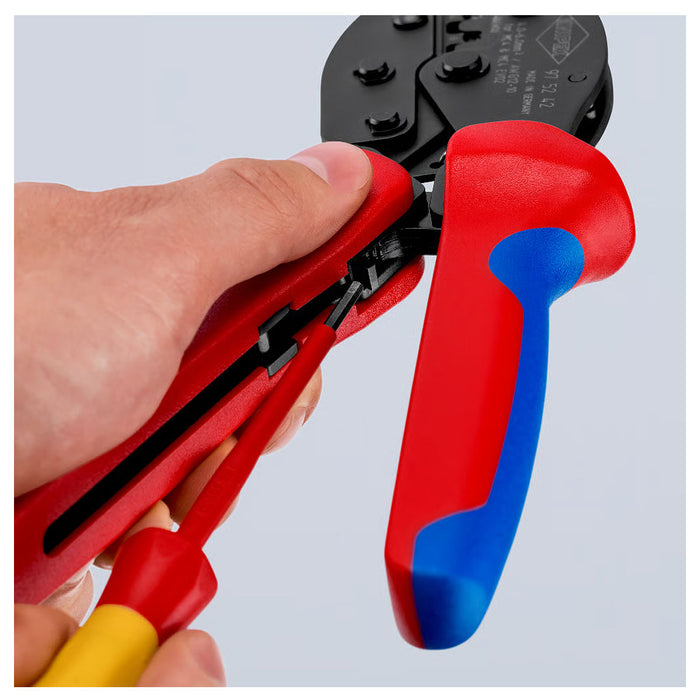 Kìm bấm cose MC4/ MC4 EVO 2 dòng PreciForce KNIPEX 97 52 42 chiều dài 220mm, khả năng bấm cose từ 4mm² - 6mm²