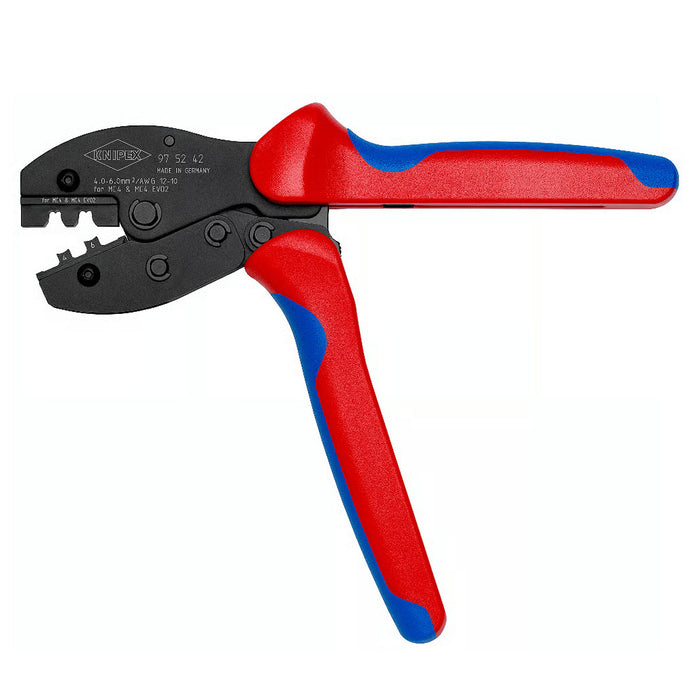 Kìm bấm cose MC4/ MC4 EVO 2 dòng PreciForce KNIPEX 97 52 42 chiều dài 220mm, khả năng bấm cose từ 4mm² - 6mm²