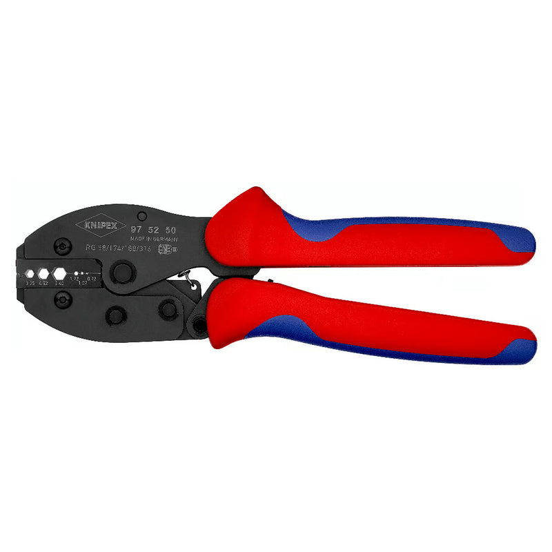 Kìm bấm cose BNC, TNC cho cáp đồng trục dòng PreciForce KNIPEX 97 52 50 chiều dài 220mm