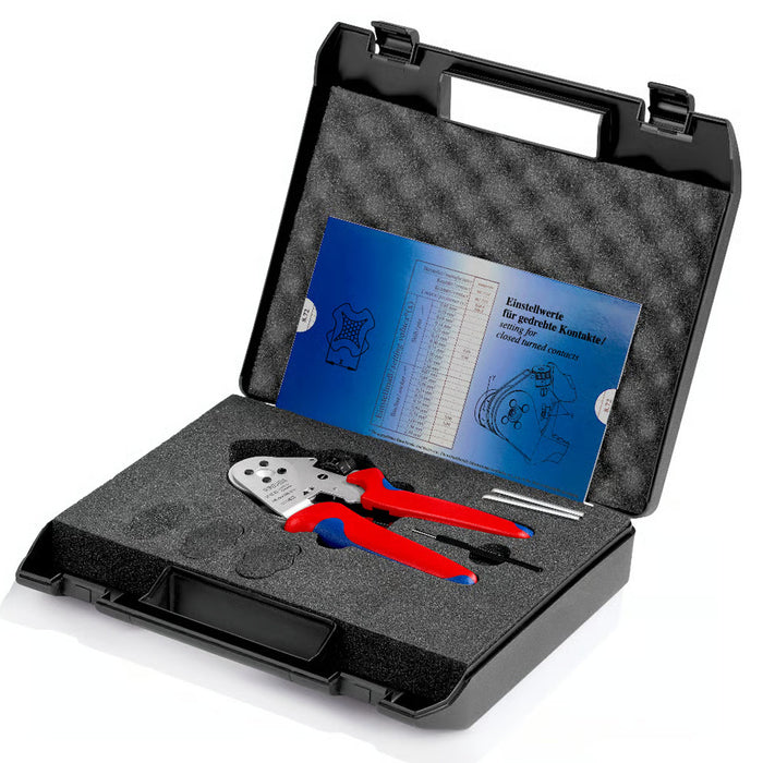 Kìm bấm cose Turned Contacts KNIPEX 97 52 63 chiều dài 180mm, khả năng bấm cose từ 0.08mm² - 2.5mm²