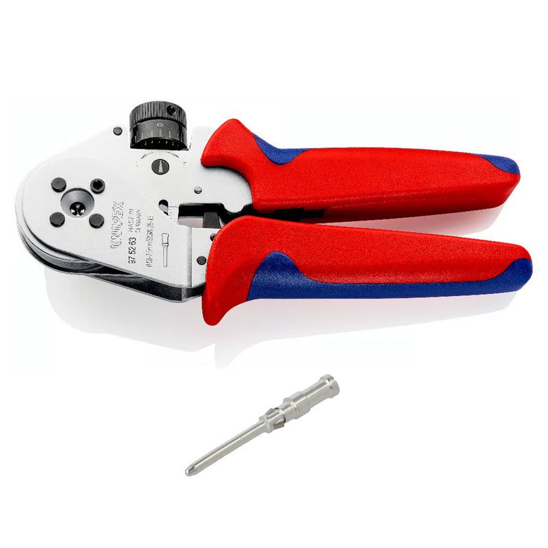Kìm bấm cose Turned Contacts KNIPEX 97 52 63 chiều dài 180mm, khả năng bấm cose từ 0.08mm² - 2.5mm²
