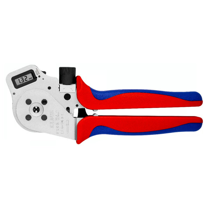 Kìm bấm cose Turned Contacts, có màn hình kỹ thuật số KNIPEX 97 52 65 DG chiều dài 250mm, khả năng bấm cose từ 0.14mm² - 6mm²