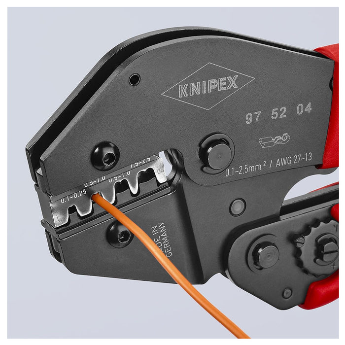 Kìm bấm cose ghim trần KNIPEX chiều dài 250mm, khả năng bấm cose từ 0.1mm² - 6mm²