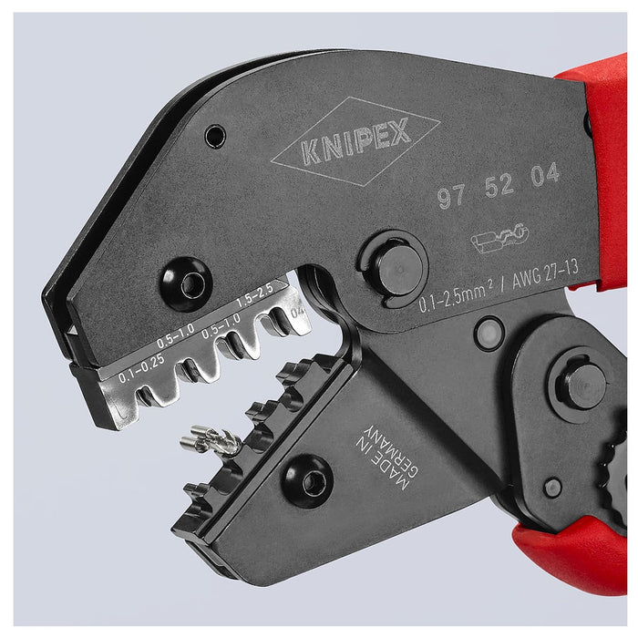 Kìm bấm cose ghim trần KNIPEX chiều dài 250mm, khả năng bấm cose từ 0.1mm² - 6mm²