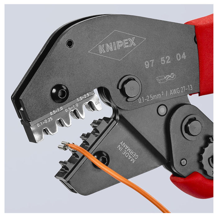 Kìm bấm cose ghim trần KNIPEX chiều dài 250mm, khả năng bấm cose từ 0.1mm² - 6mm²