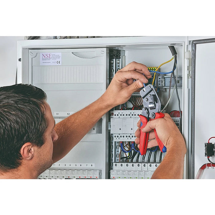 Kìm bấm cose pin rỗng KNIPEX 97 53 08 chiều dài 190mm, khả năng bấm cose từ 0.08mm² - 10mm²