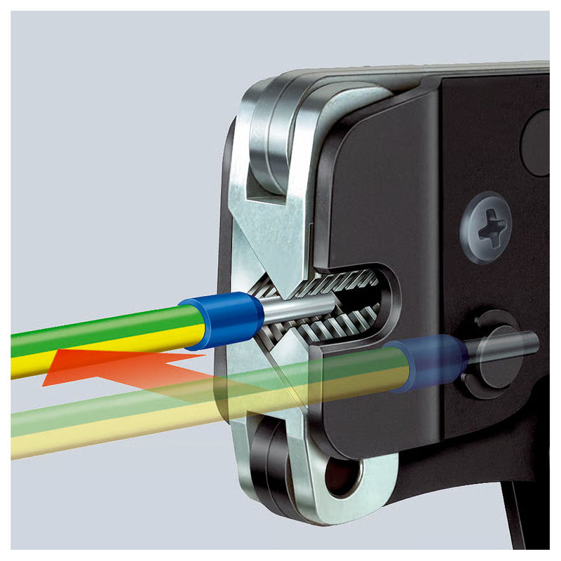 Kìm bấm cose pin rỗng KNIPEX 97 53 08 chiều dài 190mm, khả năng bấm cose từ 0.08mm² - 10mm²